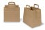 Papirnate vrećice s ručkama od plosnatog - smeđe, 260 x 175 x 245 mm | PIT Packaging.hr | Kuverte