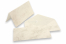 Kuverte s mramornim uzorkom (110 x 220 mm) i kartica (105 x 210 mm) - smeđa, neobloženom unutrašnjom stranom | PIT Packaging.hr | Kuverte