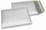 Mat metalik kuverte sa zračnim jastučićima-reciklirane - srebrna 180 x 250 mm | PIT Packaging.hr | Kuverte