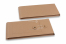 Kuverte sa končićem za zatvaranje - 110 x 220 x 25 mm, smeđa | PIT Packaging.hr | Kuverte