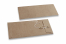 Kuverte sa končićem za zatvaranje - 110 x 220 mm, smeđa kraft | PIT Packaging.hr | Kuverte