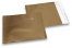 Mat metalik folijske kuverte u zlatnoj boji - 165 x 165 mm | PIT Packaging.hr | Kuverte