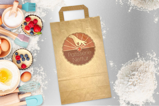 Papirnate vrećice sa pljosnatim papirnim ručkama | PIT Packaging.hr | Kuverte
