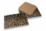 Kuverte sa motivima životinja - smeđi kraft papir, crni leopard motiv | PIT Packaging.hr | Kuverte
