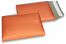 Mat metalik kuverte sa zračnim jastučićima-reciklirane - narančasta 180 x 250 mm | PIT Packaging.hr | Kuverte