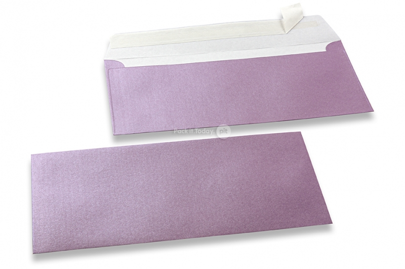 Sedefaste kuverte u lila boji - 110 x 220 mm