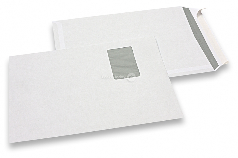 Osnovne kuverte, 229 x 324 mm, 100 g, prozorčić slijeva 55 x 90 mm, položaj prozora 20 mm sa lijevo i 60 mm gornja strana, zatvaranje ljepljivom trakom