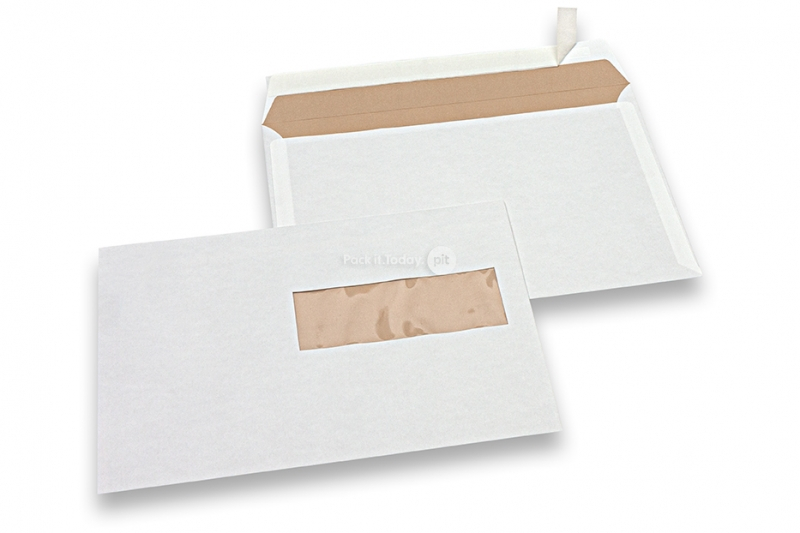 Prljavobijele kuverte s prozorčićem, 162 x 229 mm (C5), prozorčić zdesna 40 x 110 mm, položaj prozora 15 mm sa desno i 72 mm odozdo, 90 g, pribl. 7 g po komadu 