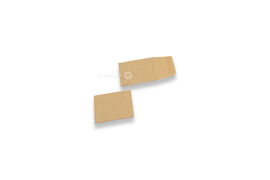 Reciklirane poslovne kuverte, 60 x 60 mm, kvadratne, gumirane, 70 g