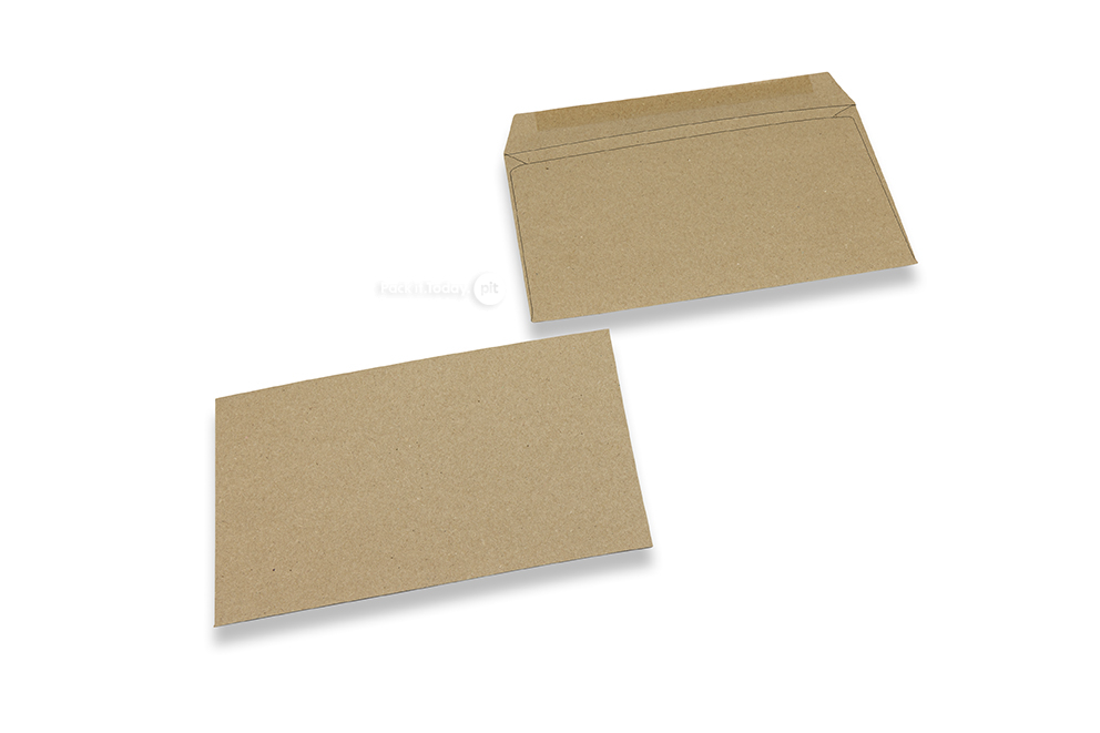 Reciklirane poslovne kuverte, 114 x 162 mm, C6, gumirane, 70 g