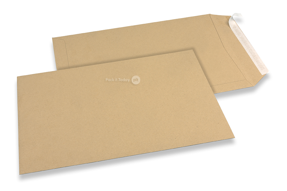 Reciklirane poslovne kuverte, 229 x 324 mm, C 4, preklop na kraćoj strani, samoljepljiva traka, 110 g