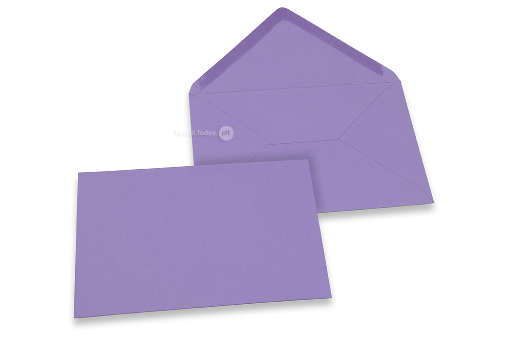 Kuverte za čestitke u bojama  - Ljubičasta, 114 x 162 mm