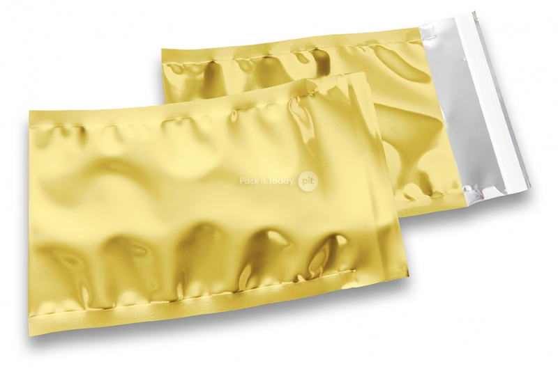 Metalik folijske kuverte u zlatnoj boji - 114 x 162 mm