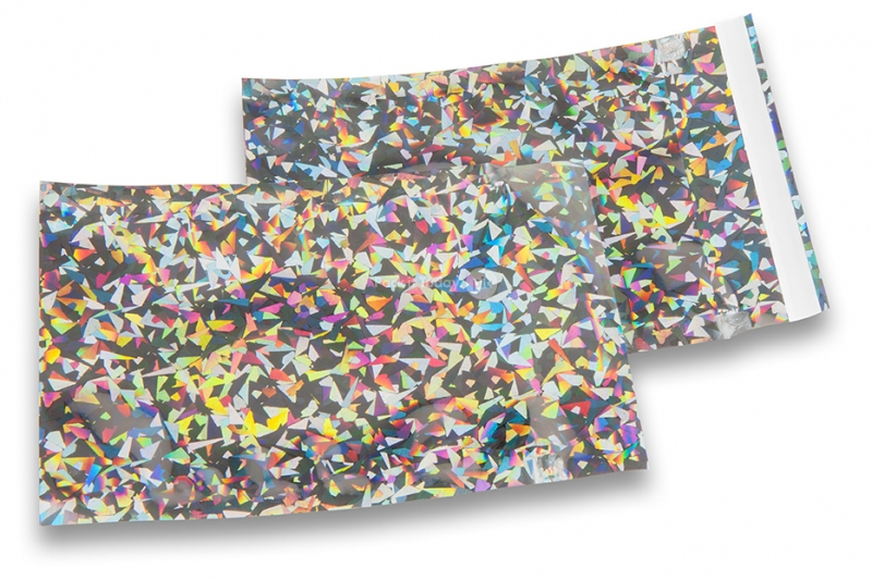 Holografske metalik folijske kuverte u srebrnoj boji - 114 x 162 mm