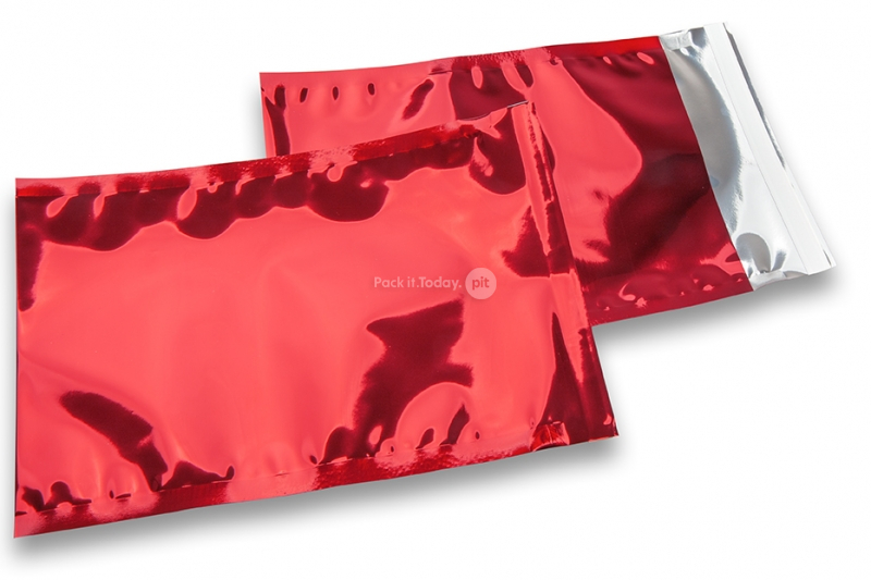Metalik folijske kuverte u crvenoj boji - 162 x 229 mm