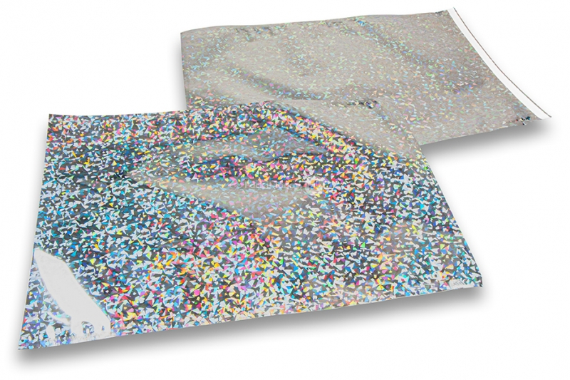Holografske metalik folijske kuverte u srebrnoj boji - 229 x 324 mm