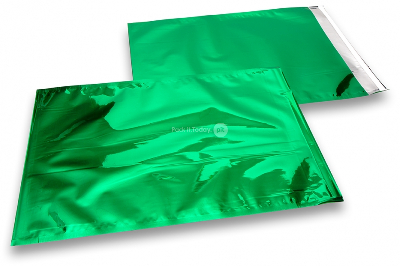Metalik folijske kuverte u zelenoj boji - 320 x 430 mm