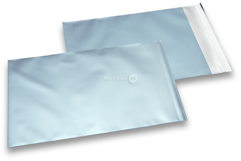 Mat metalik folijske kuverte u nježno plavoj boji - 230 x 320 mm