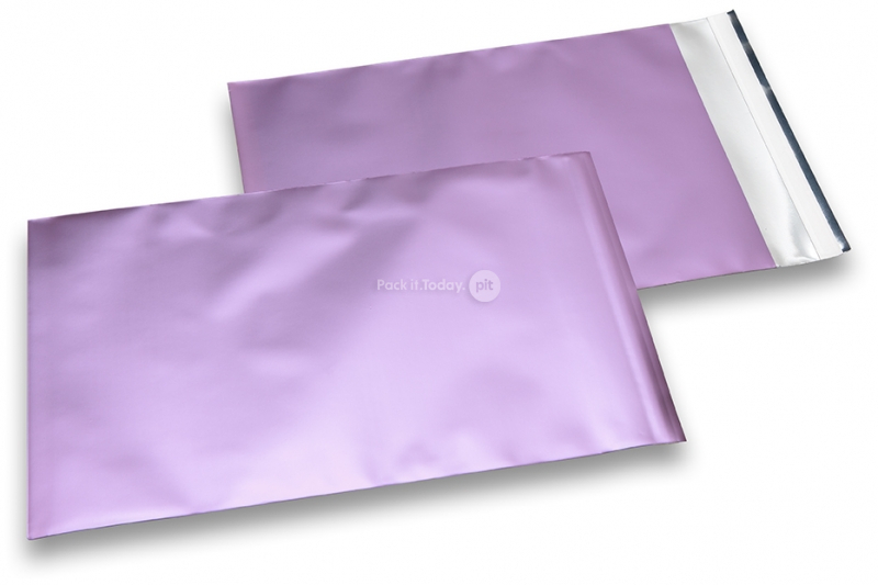 Mat metalik folijske kuverte u ljubičastoj boji - 230 x 320 mm