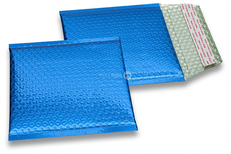 Metalik kuverte sa zračnim jastučićima-reciklirane - tamnoplava 165 x 165 mm
