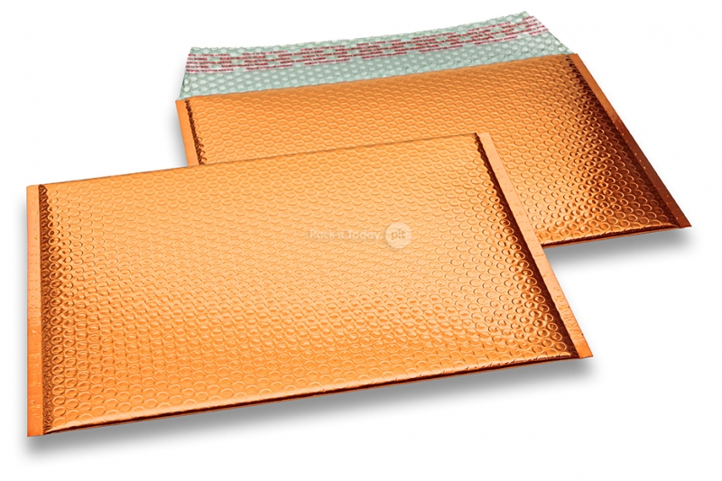 Metalik kuverte sa zračnim jastučićima-reciklirane - narančasta 235 x 325 mm