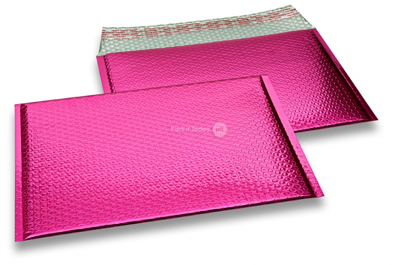 Metalik kuverte sa zračnim jastučićima-reciklirane - ružičasta 235 x 325 mm