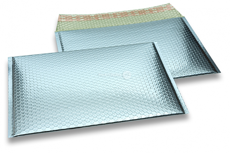 Metalik kuverte sa zračnim jastučićima-reciklirane - ledenoplava 235 x 325 mm