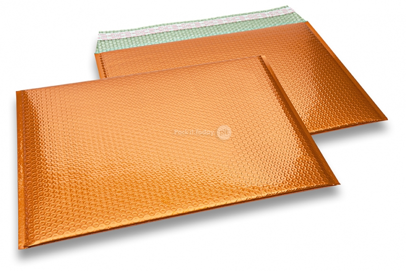 Metalik kuverte sa zračnim jastučićima-reciklirane - narančasta 320 x 425 mm