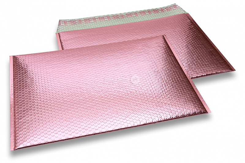 Metalik kuverte sa zračnim jastučićima-reciklirane - ružičasto zlatna 320 x 425 mm