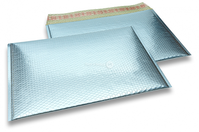 Metalik kuverte sa zračnim jastučićima-reciklirane - ledenoplava 320 x 425 mm