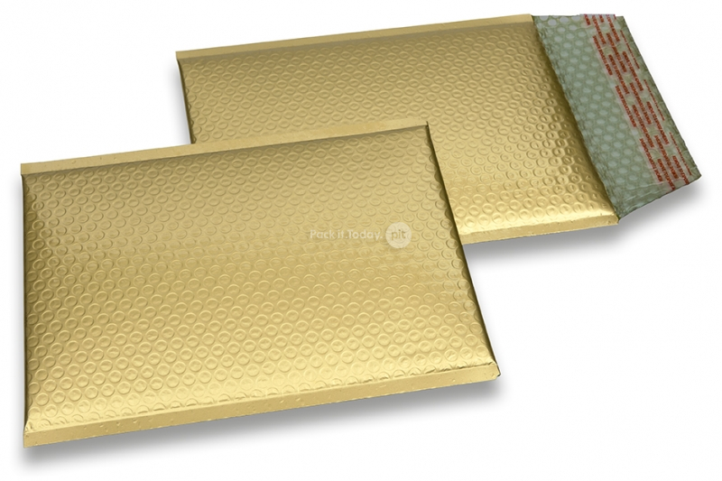 Mat metalik kuverte sa zračnim jastučićima-reciklirane - zlatna 180 x 250 mm