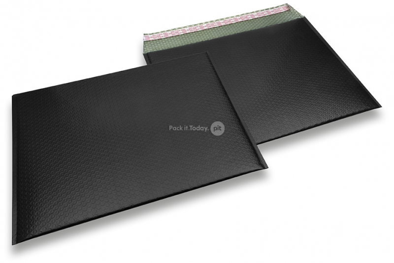 Mat metalik kuverte sa zračnim jastučićima-reciklirane - crna 320 x 425 mm