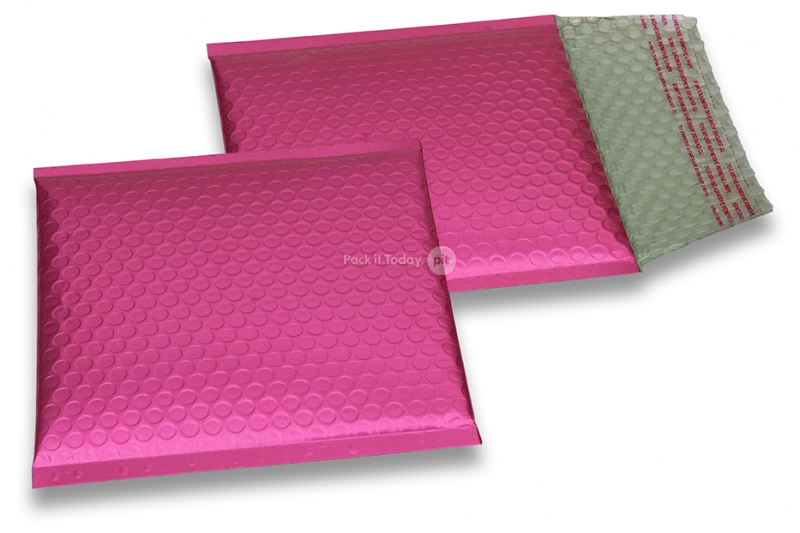 Mat metalik kuverte sa zračnim jastučićima-reciklirane - ružičasta 165 x 165 mm