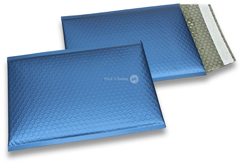 Mat metalik kuverte sa zračnim jastučićima-reciklirane - tamnoplava 180 x 250 mm