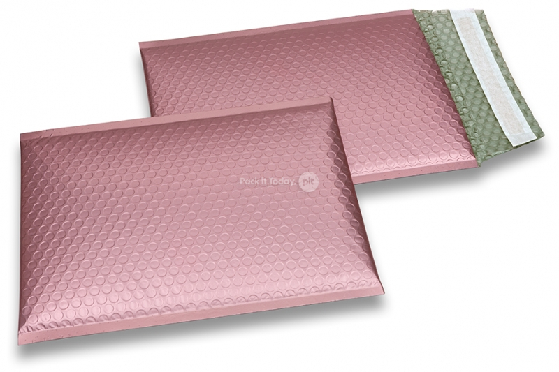 Mat metalik kuverte sa zračnim jastučićima-reciklirane - ružičasto zlatna 180 x 250 mm