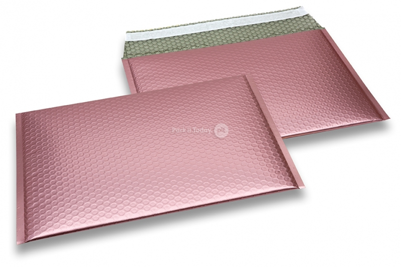 Mat metalik kuverte sa zračnim jastučićima-reciklirane - ružičasto zlatna 235 x 325 mm