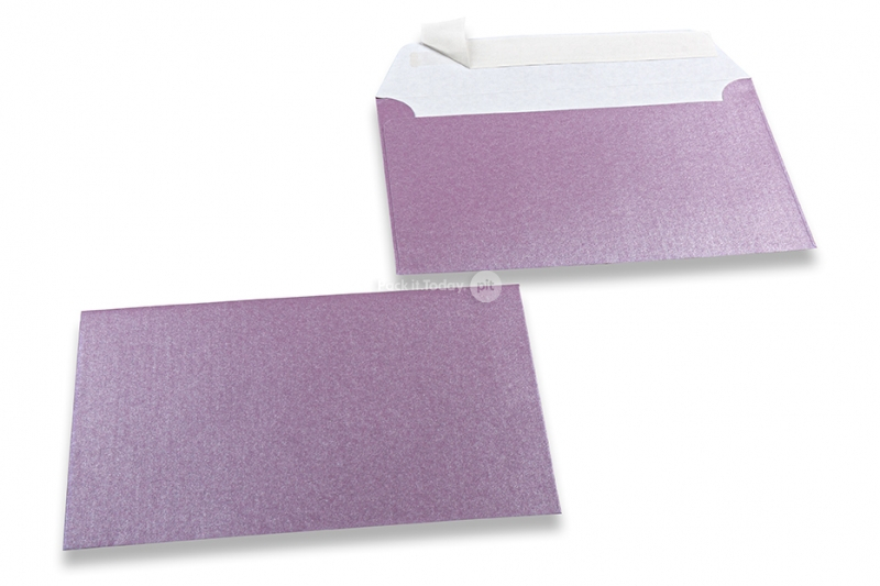 Sedefaste kuverte u lila boji - 114 x 162 mm