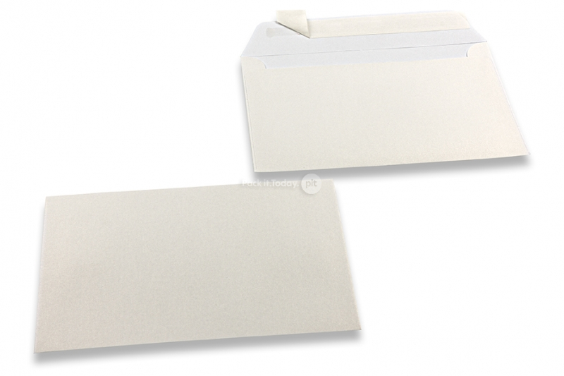 Sedefaste kuverte u bijeloj boji - 114 x 162 mm