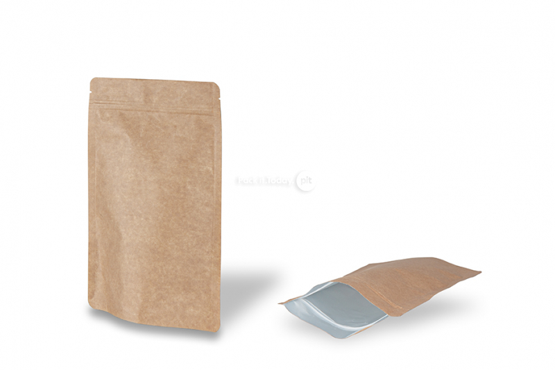 Samostojeće vrećice od smeđeg krafta - 160 x 270 x 80 mm, 750 ml