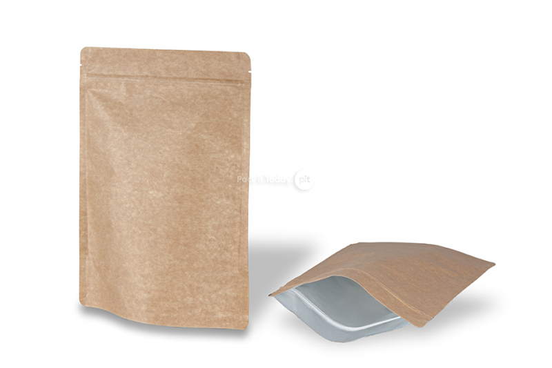 Samostojeće vrećice od smeđeg krafta - 200 x 300 x 100 mm, 1800 ml