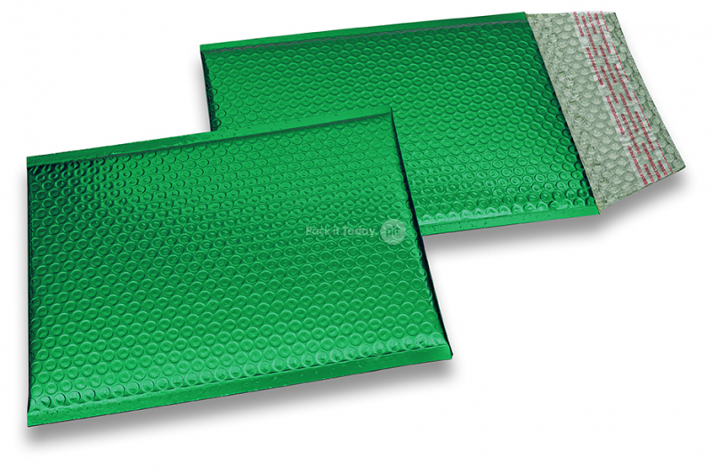 Metalik kuverte sa zračnim jastučićima-reciklirane - zelena 180 x 250 mm