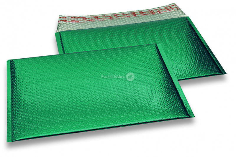 Metalik kuverte sa zračnim jastučićima-reciklirane - zelena 235 x 325 mm