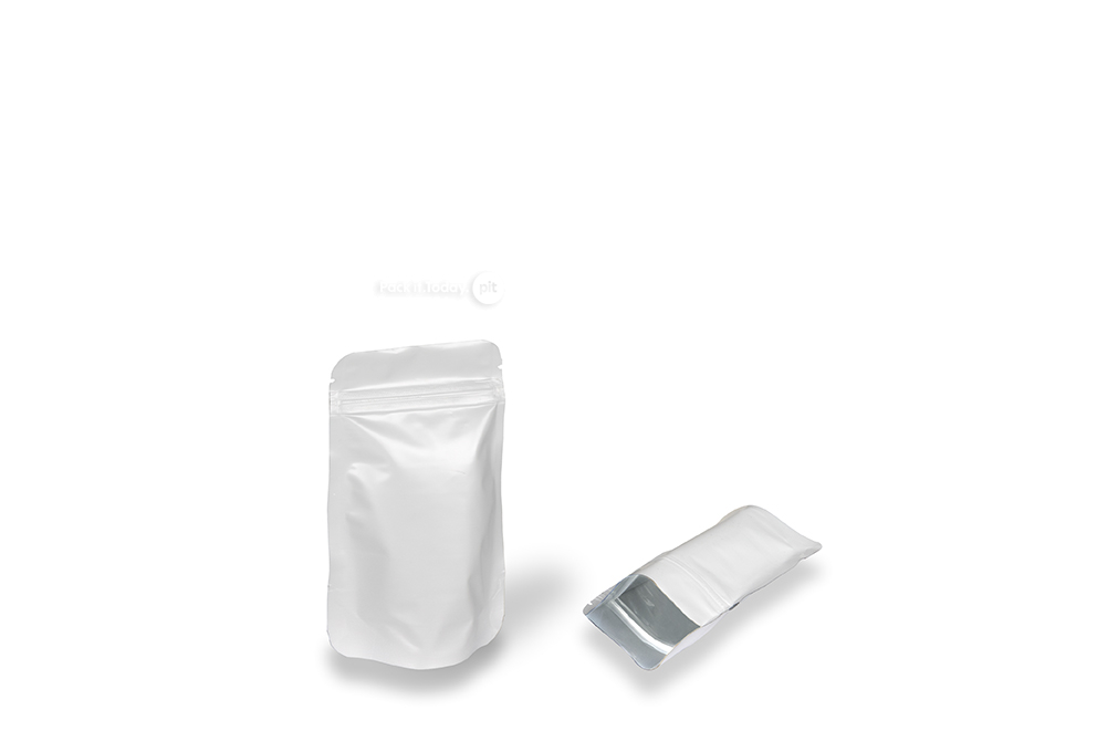 Bijele samostojeće vrećice - 85 x 145 x 50 mm, 100 ml