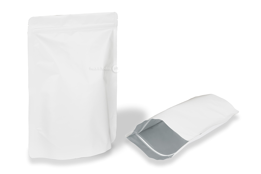 Samostojeće vrećice od bijeli krafta - 200 x 300 x 100 mm, 1800 ml