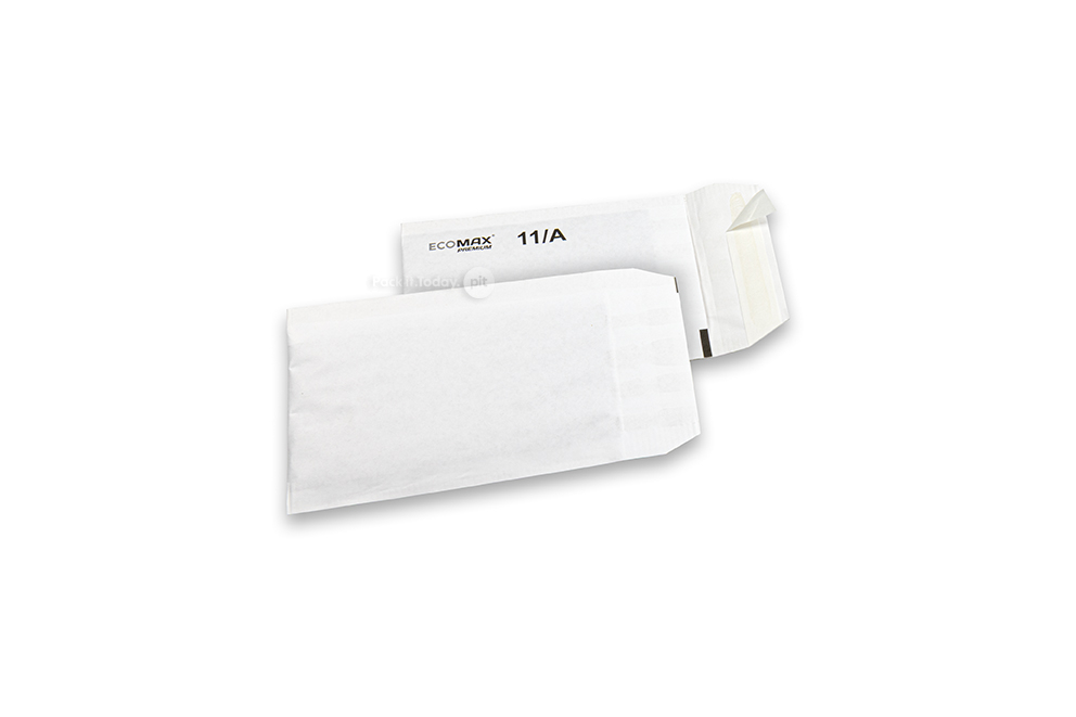 Papirom podstavljene omotnice Ecomax - 100 x 165 mm, 11/A, bijela