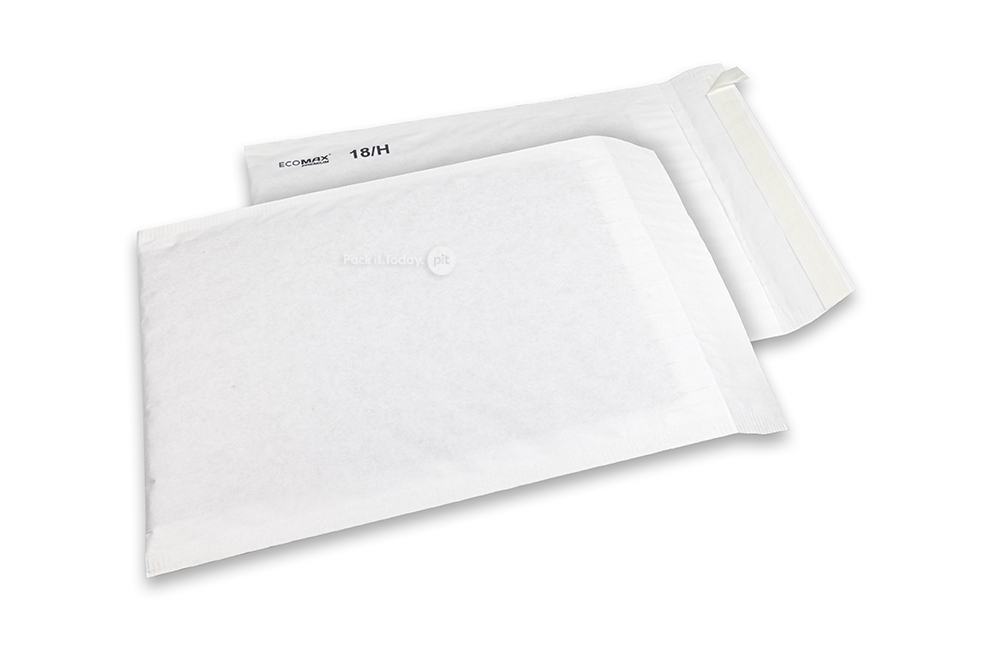 Papirom podstavljene omotnice Ecomax - 270 x 360 mm, 18/H, bijela